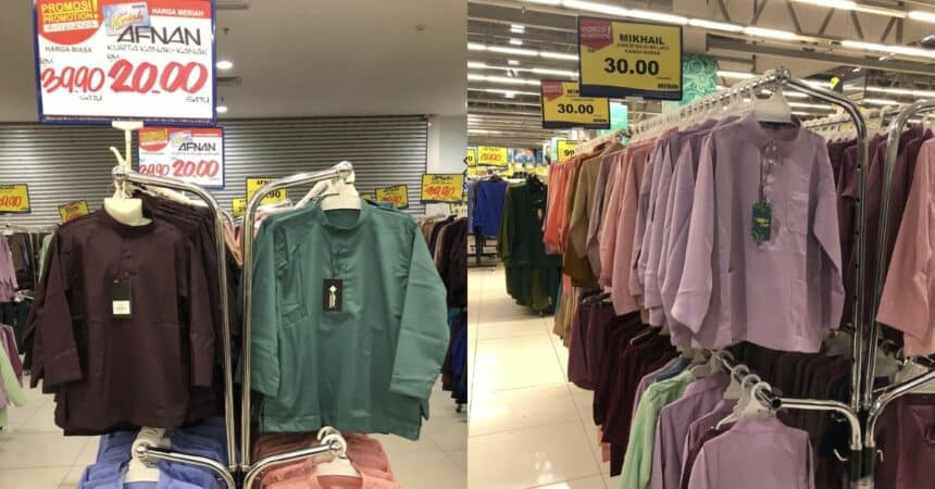 Mydin Openg Tawar Promosi Kaw-Kaw Baju Melayu Dan Kurta Serendah RM20
