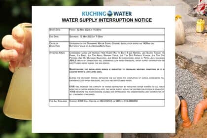 Notis Gangguan Bekalan Air Dua Hari Berturut-Turut Di Kawasan Semariang Dan Sekitar
