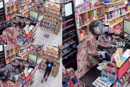 Pasaraya Di MJC Batu Kawa Dedah CCTV Lelaki Berbaju Kurung Larikan Mesin Juruwang