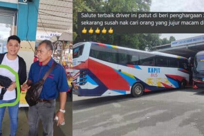 Pemandu Bas Di Sibu Pulangkan Beg Ditinggalkan Penumpang, Netizen Puji Kejujurannya