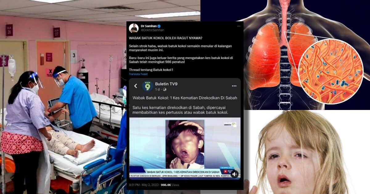 Pernah Rekod Kematian Di Sabah, Kenali Simptom Batuk Kokol Wabak Boleh Bawa Maut