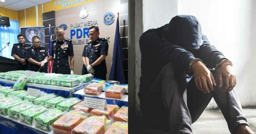Rampasan Dadah Terbesar, Remaja 18 Tahun Dicekup Edar 52KG Syabu Di Kuching