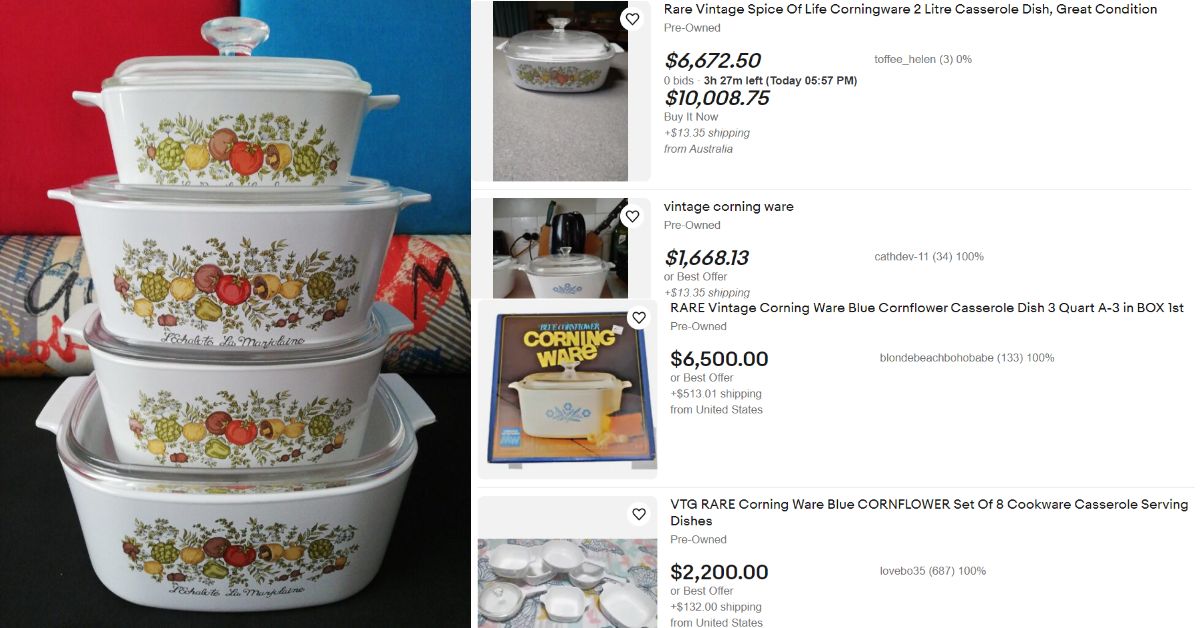 Rebutan 'Collector' Antik Yang Sanggup Bayar Beribu, Set CorningWare Ini Mungkin Ada Di Rumah Anda
