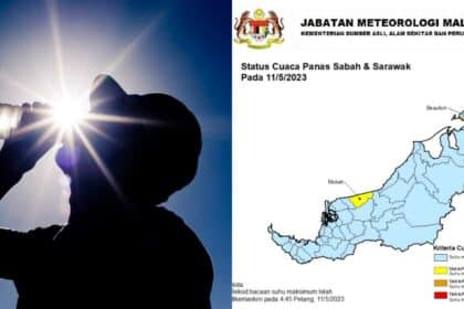 Rekod Suhu Tertinggi Di Sarawak, Mukah Catat Cuaca Panas Tahap Berjaga-Jaga