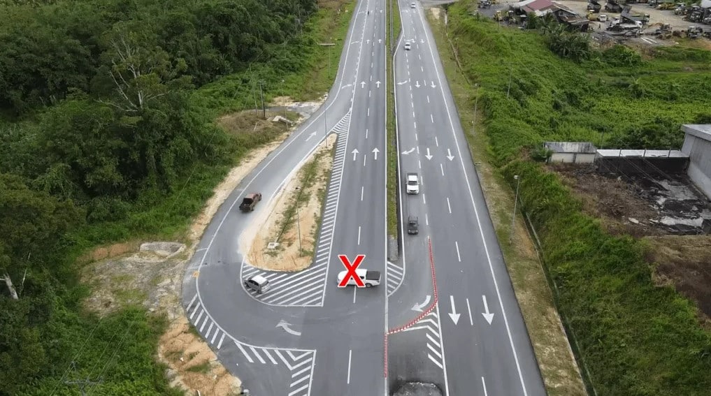 Pusingan P Gelap Di Jalan Bintulu Miri, Tular Perilaku Vandalisme Di Jalan Pan Borneo