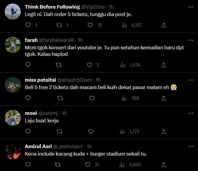 'Buat Konsert Di Dewan Kampung Kot', Netizen Dekah Scammer Miri Jual Tiket Coldplay Hanya RM60