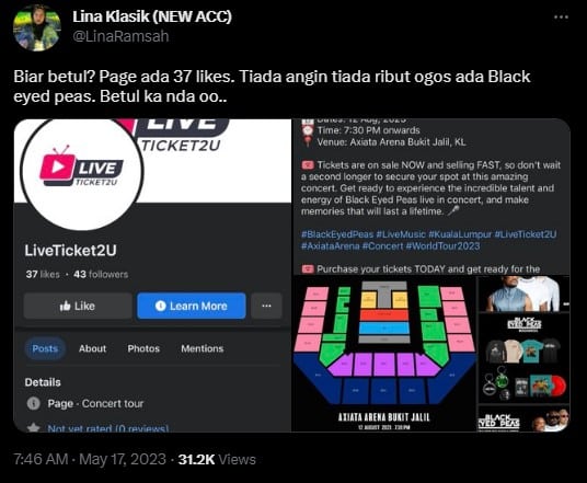 Awas Scammer Kini Target Jual Tiket Konsert, Individu Ini Minta Orang Ramai Berwaspada