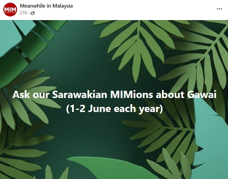 Buka Ruang Tanya Soalan Mengenai Hari Gawai Tapi Respon Netizen Sarawak Pula Kelakar