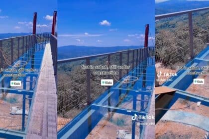'Tak Sabar Tengok Dah Siap,' Netizen Teruja Lihat Pembinaan Jambatan Kaca Baru Di Sabah