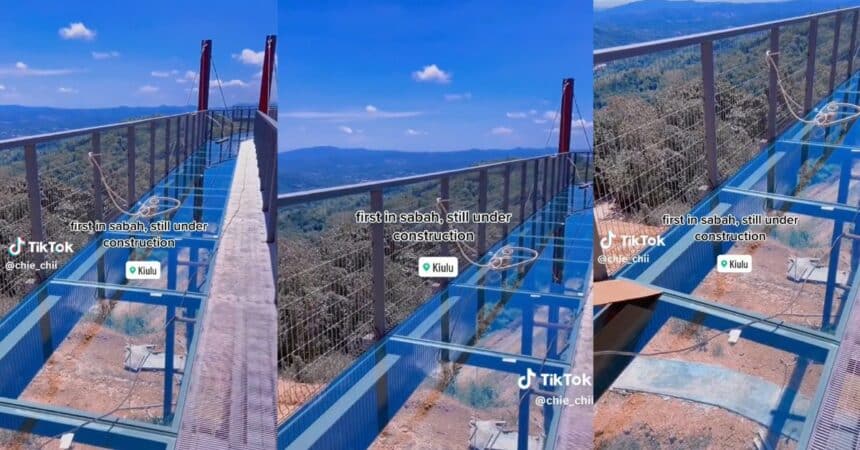 'Tak Sabar Tengok Dah Siap,' Netizen Teruja Lihat Pembinaan Jambatan Kaca Baru Di Sabah