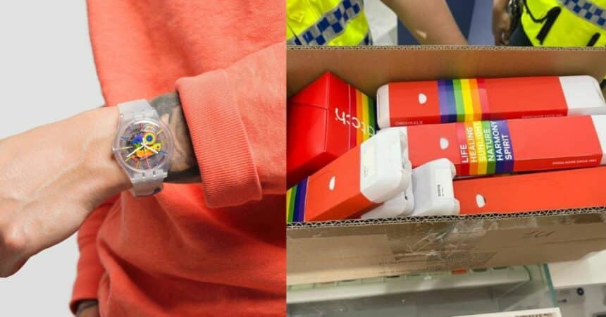 Tampilkan Jam Tangan Warna Pelangi, 11 Kedai Swatch Di Seluruh Malaysia Diserbu KDN