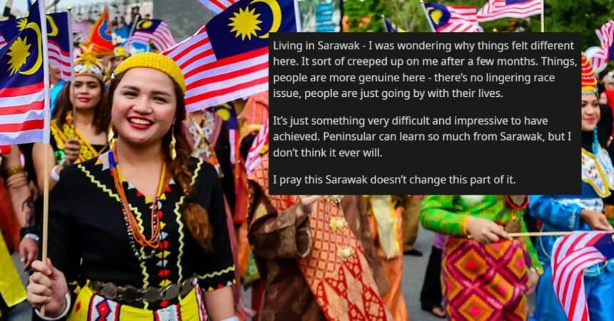 Teruja Lihat Keharmonian Pelbagai Kaum, Netizen Semenanjung Ini Kagum Sarawak Lebih 'Maju'