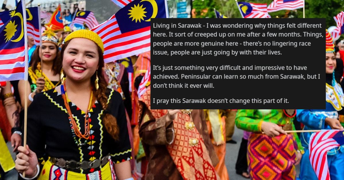 Teruja Lihat Keharmonian Pelbagai Kaum, Netizen Semenanjung Ini Kagum Sarawak Lebih 'Maju'