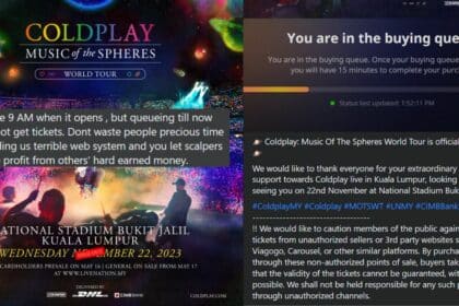 Tiket Concert Coldplay Sold Out, Peminat Bengang Walaupun Dah Beratur Awal