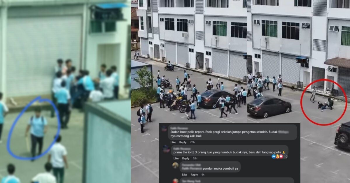 Tular Pelajar Bertumbuk Di Sibu, Individu Ini Dedah Rakaman Video Buli Di Kawasan Lot Kedai