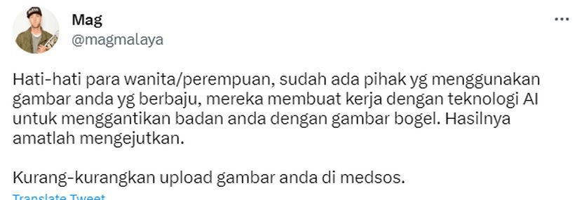 Tular Bisnes Jual Gambar Bogel Suntingan AI, Lelaki Ini Minta Wanita Waspada 'Upload Selfie'