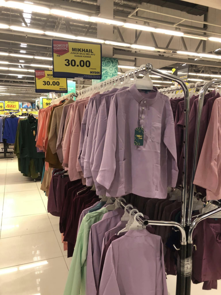 Mydin Openg Tawar Promosi Kaw-Kaw Baju Melayu Dan Kurta Serendah RM20