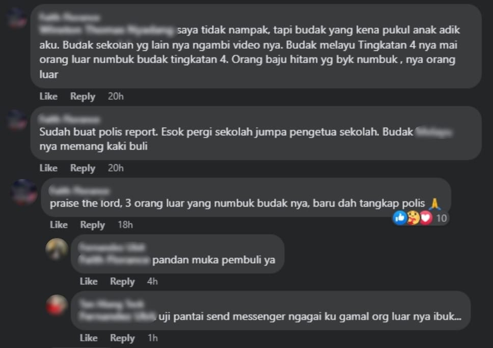 Tular Pelajar Bertumbuk Di Sibu, Individu Ini Dedah Rakaman Video Buli Di Kawasan Lot Kedai