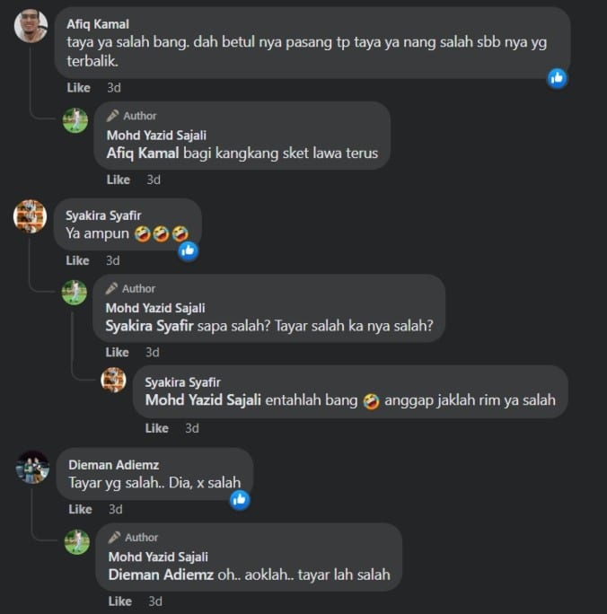'Tayar Salah Ke Bini Aku Yang Salah?', Kongsian Lelaki Dari Kuching Ini Bikin Netizen Dekah