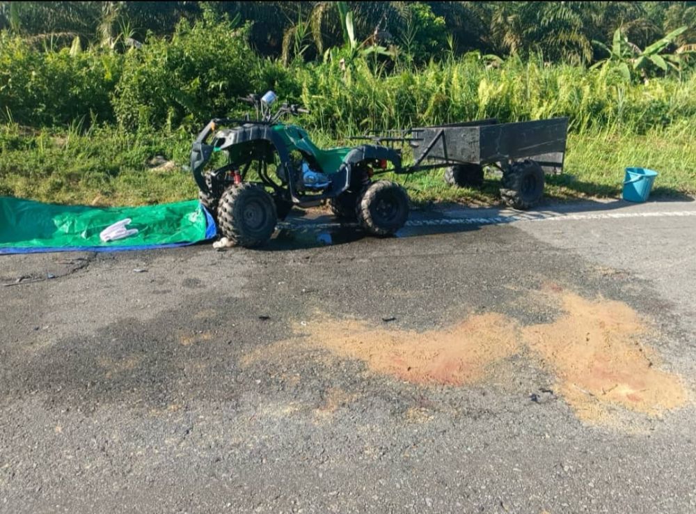 Penunggang ATV Maut, Terlibat Kemalangan Dengan Kereta Di Mukah