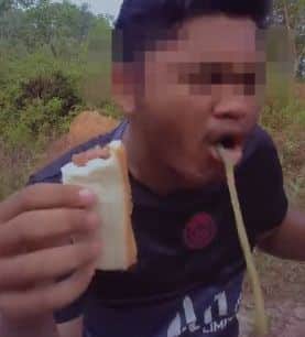 Demi Konten, Lelaki Ini Makan Sandwich Whiskas Sampai Termuntah-Muntah