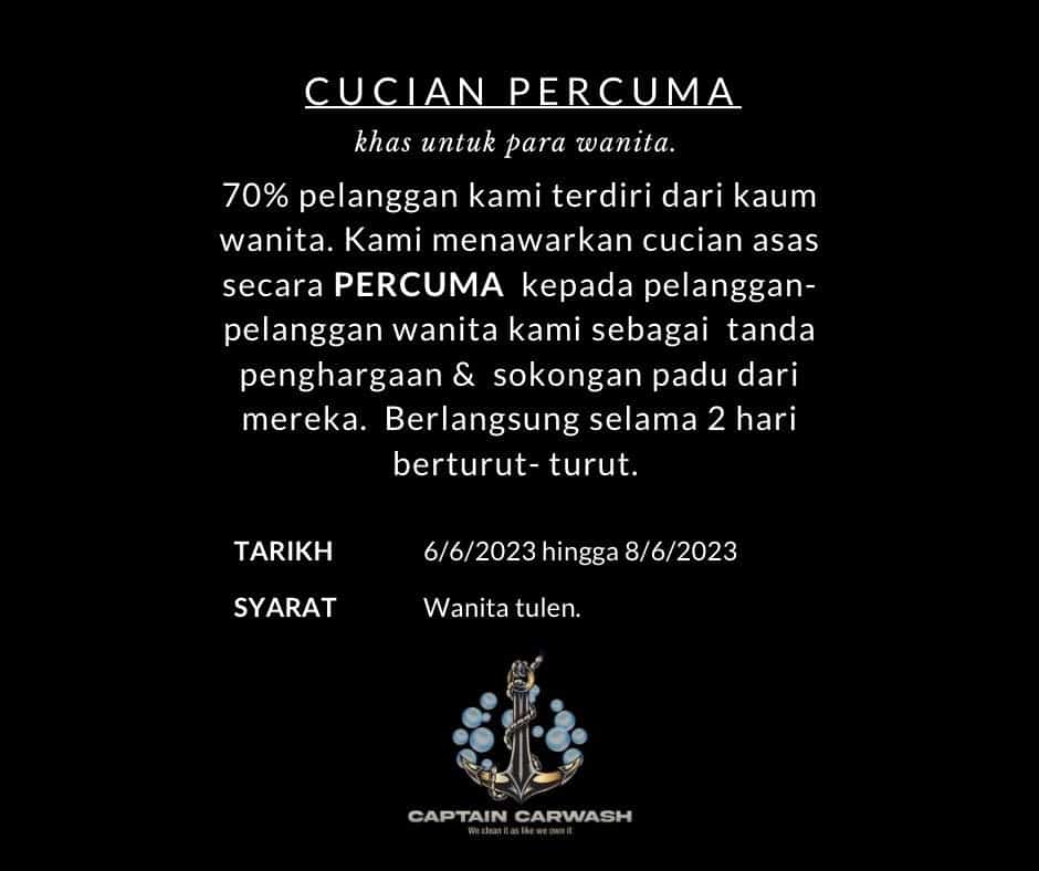 Syarat Cuci Kereta Percuma Ini Buat Netizen Terhibur