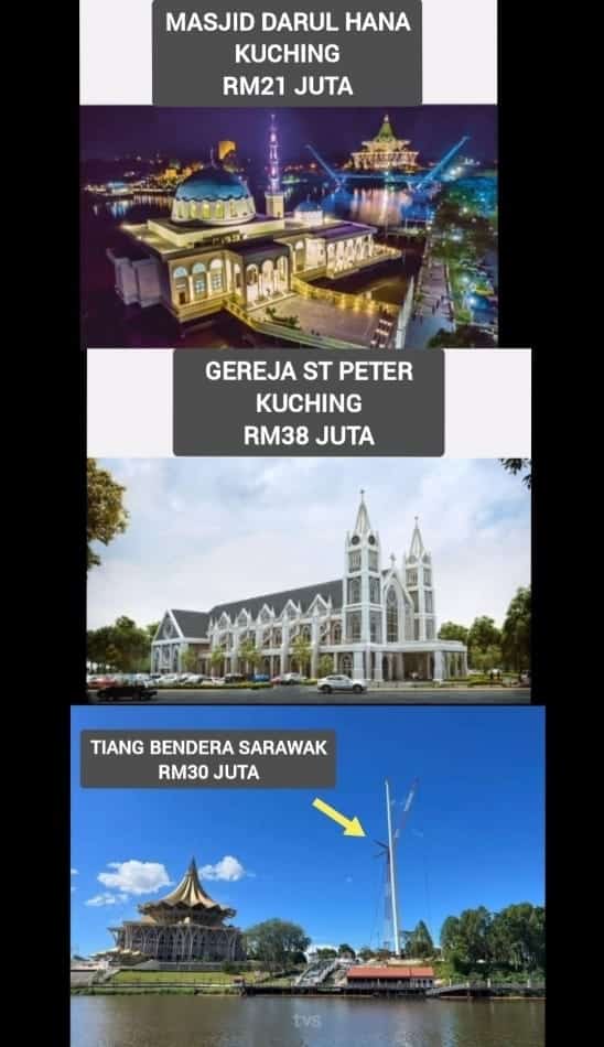 Siap Banding Tarikan Ikonik Lain Di Kuching, Tiang Bendera 30 Juta Jadi Pertikaian Netizen