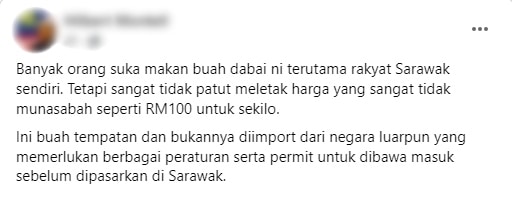 Dijual RM100 Sekilo, Ramai Tak Puas Hati Buah Dabai Dijual Pada Harga 'Kayangan'