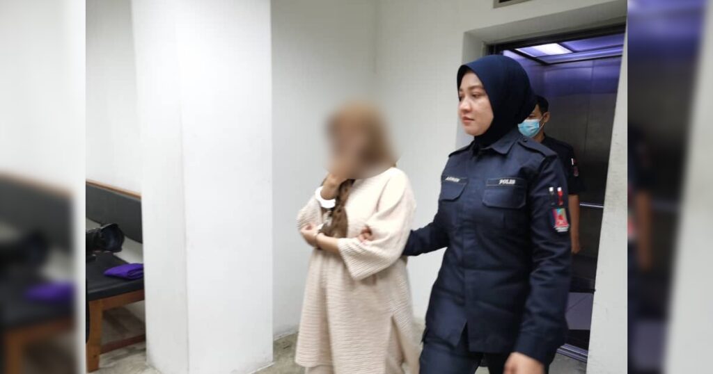 Tak Padan Sarat Hamil 7 Bulan, Suri Rumah Ditahan Polis Gara-Gara Cuba Rompak Warga Emas