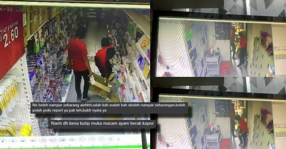 Bengang Ditegur Tendang Kotak, Pelanggan Ini Tampar Pekerja Di Siburan Sempat Dirakam CCTV