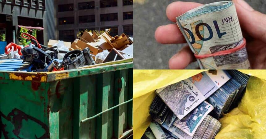 Buat Laporan Polis, Wanita Terkejut Temui Wang RM262K Dalam Timbunan Sampah