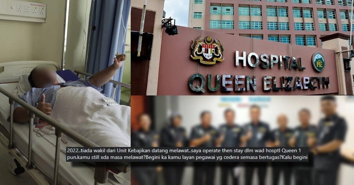 Cedera Semasa Jalankan Tugas Di Sabah, Individu Ini Luah Terkilan Tiada 'Rakan Uniform' Yang Jenguk