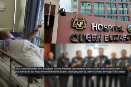 Cedera Semasa Jalankan Tugas Di Sabah, Individu Ini Luah Terkilan Tiada 'Rakan Uniform' Yang Jenguk