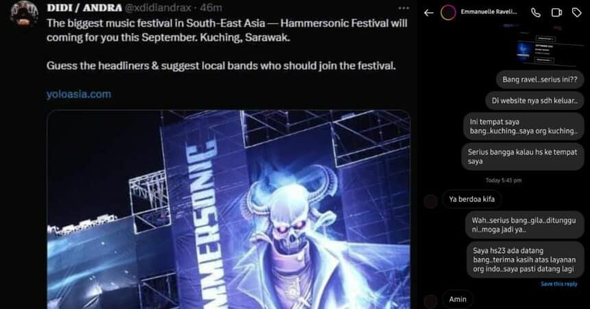 Festival Metal Terbesar Di Asia Tenggara, Netizen Teruja 'Hammersonic' Mungkin Diadakan Di Kuching