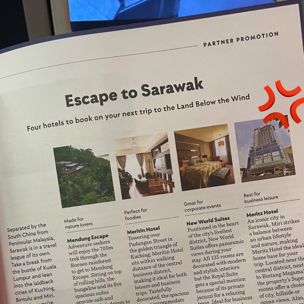 'Negeri Bawah Bayu', Majalah Airline Timbulkan Kekeliruan Pembaca Dengan Nama Gelaran Sarawak