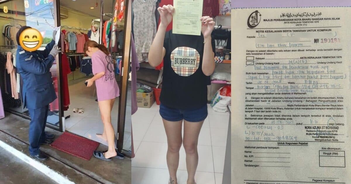 Hanya Kerana Berbaju T-Shirt Dan Seluar Pendek, Wanita Bukan Islam Ini Dikenakan Kompaun
