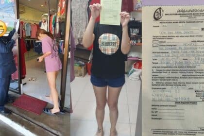 Hanya Kerana Berbaju T-Shirt Dan Seluar Pendek, Wanita Bukan Islam Ini Dikenakan Kompaun