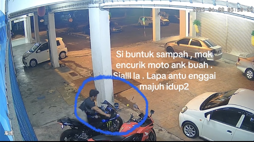 Dengar Salakan Anjing Terus Lari, Lelaki Hampir Curi Motosikal Di Kuching