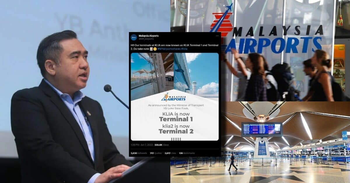 KLIA Dan KLIA 2 Kini Tukar Nama Menjadi Terminal 1 Dan Terminal 2
