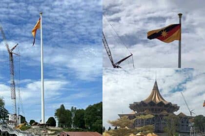 Kini Gah Terpacak, Tiang Bendera RM30 Juta Jadi Ikon Terbaru Di Sarawak