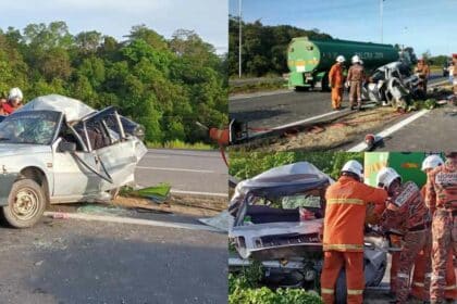 Lagi Kemalangan Ngeri Di Selangau, Kali Ini Seorang Maut Di Lokasi Kejadian