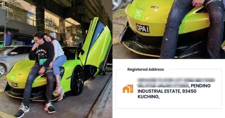Netizen 'Kantoikan' No Plat McLaren Bukan Kepunyaan Opai, Rupanya Milik Orang Sarawak