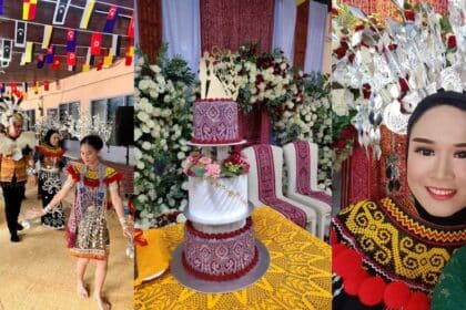 Penuh Dengan Adat Iban, Netizen Teruja Lihat Perkahwinan Pasangan Kelantan Dan Gadis Kapit Ini
