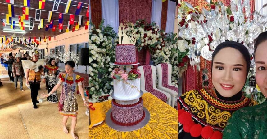 Penuh Dengan Adat Iban, Netizen Teruja Lihat Perkahwinan Pasangan Kelantan Dan Gadis Kapit Ini