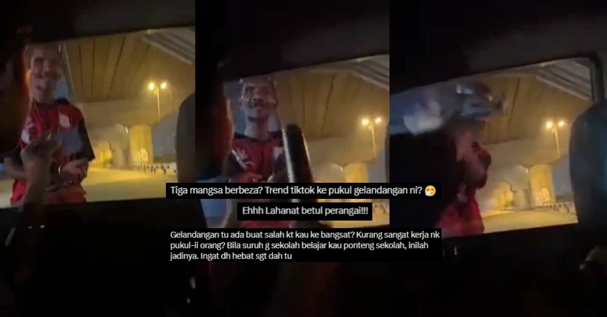 Pura-Pura Bagi Duit, Sekumpulan Remaja Buli Gelandangan Guna Kayu Besbol Kini Dicekup Polis