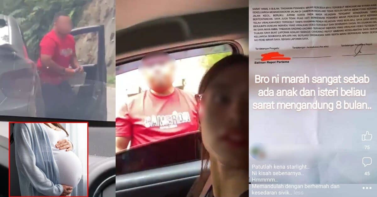 Rupanya Bawa Bini Sarat Mengandung, Tular Abang Sado Tunjal Kepala Pemandu Wanita Kini Ditahan