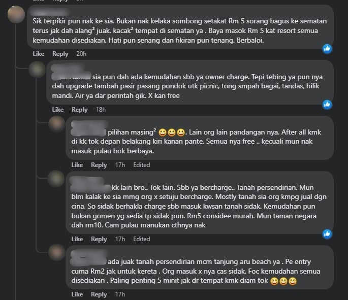 'Wajar lah Kenakan Bayaran', Isu Bayaran Masuk Pantai Trombol Cetus Debat Netizen