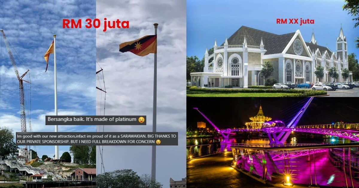Siap Banding Tarikan Ikonik Lain Di Kuching, Tiang Bendera 30 Juta Jadi Pertikaian Netizen