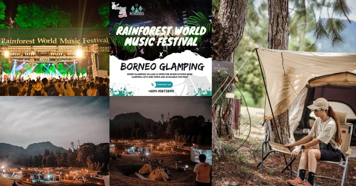 Tarikan Baharu Bersama #RWMF, Borneo Glamping Kini Buka Tempahan Untuk Umum