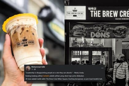 Terkenal Dengan Minuman Borneo Latte, Brew Crew Cawangan Milan Square Bakal Ditutup